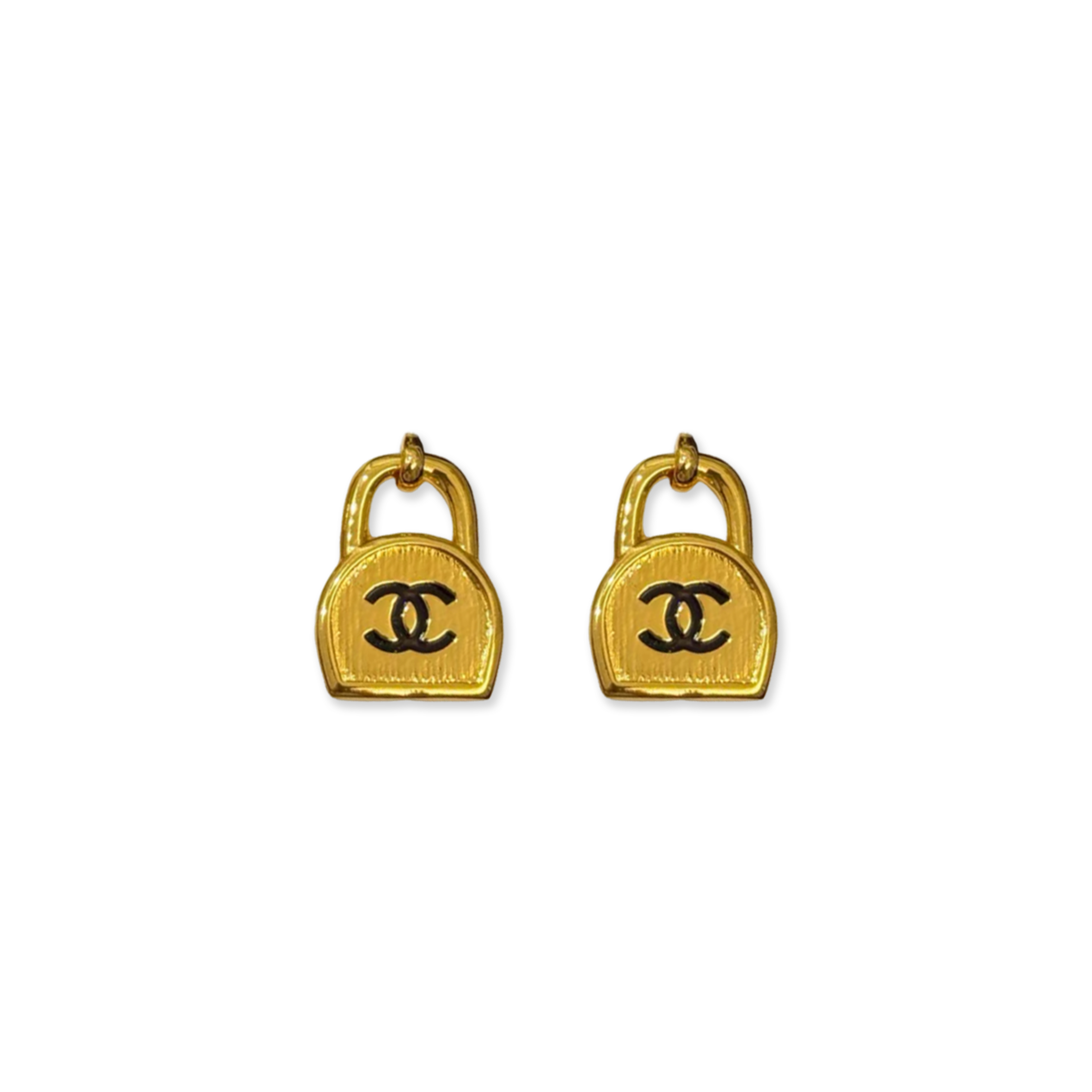 Ch**el padlock earrings